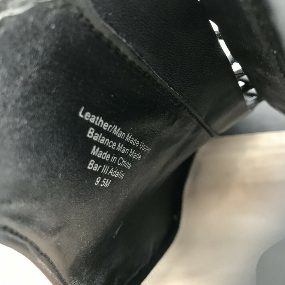 Bar III Adalia Open Lace Up Snakeskin Heels Sz 9.5 - Picture 7 of 8